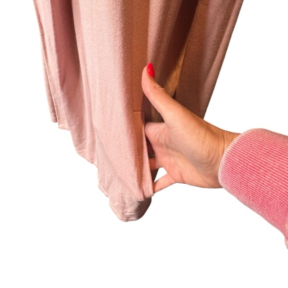 Spiritual Gangster Blush Pink Modal Cardigan Lightweight Drape Stretchy M C437 - Picture 2 of 7